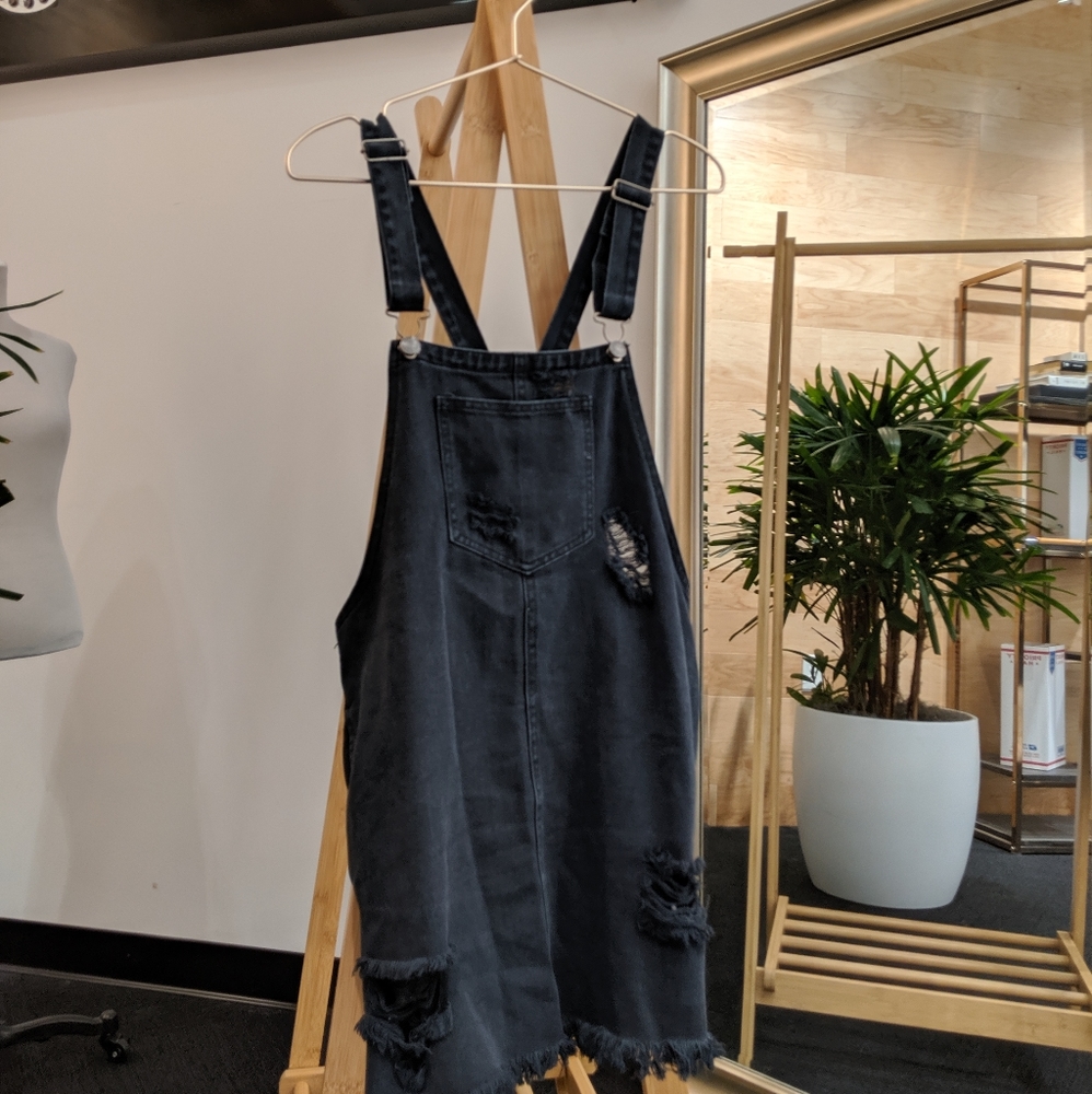 Fashion Nova Denim Overall Dress - Picture 2 of 3